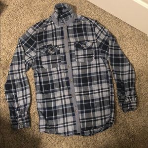 Blue plaid long sleeve